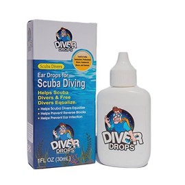 Diver Drops For Protection Against Trapped Water! Ideal For Swimming, Diving & All Kinds Of Water Activities (1 Bottle)