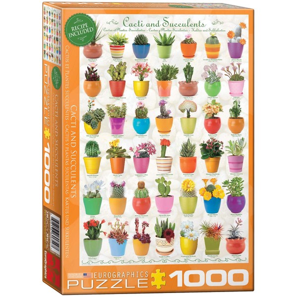 EuroGraphics Cacti and Succulents Jigsaw Puzzle (1000-Piece)
