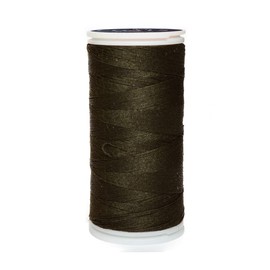 Coats Caja 12 Pzas Hilo Poliéster Liso 3 Cabos Fibra Corta Coats (0635 Verde Seco Intenso)