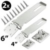 2Pcs Safety Hasp and Staple Gate Door Shed Latch Lock