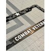 plate frame COMBAT VETERAN Black License Plate Frame Cover, Frame,