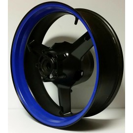 CGD Graphics CUSTOM BLUE MOTORCYCLE INNER RIM DECALS WHEEL STICKERS STRIPES TAPE VINYL WRAP