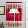American Linen 3 Piece Sequin Embroidered Window Curtain Set –