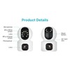 Home Security Camera Dual 2MP Lens Two Way Intercom WiFi