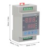 Temperature Controller, DIN Rail Digital Thermostat, -50℃ to 120℃, Display