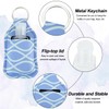IBEQUEM 8Pcs Hand Sanitizer Keychain Holders, Empty Hand Sanitizer Holders