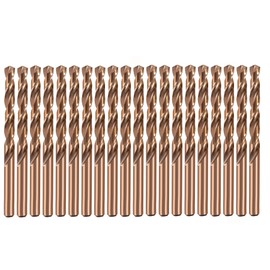 Cobalt Drill Bit Set 1/8 in. 20Pcs HSS M35 Jobber Length Twist Drill Steel Metal