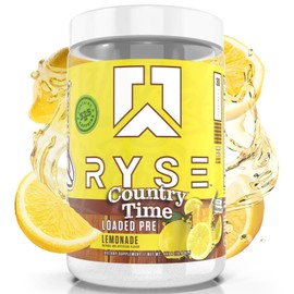 RYSE Up Supplements Loaded Pre Workout Powder Supplement for Men & Women | Pumps, Energy, Focus | Beta Alanine + Citrulline | 325mg Caffeine | 30 Servings (Country Time Leonade)