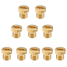 10 Piece Carburettor Nozzles M6 Carburettor Nozzles Main Nozzle Set Carburettor Nozzle (70-95) 70,72,75,78,82,85,88,90,92,95 Gas Nozzles for Gas Barbecue Scooter Motorcycle Gear Moped