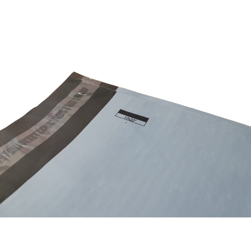 25 Pack Grey Mailing Poly Postal Self Seal Bags 17''x22''