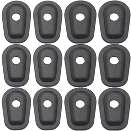 12 Pieces ZX6R Front Rear Turn Signal Adapter Spacers for Kawasaki ZX6R ZX7R ZX9R ZX12R ZX636 ZX6RR ZR7S ZRX1200S Motorcycle Replacement Part Black