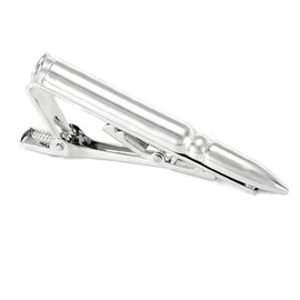 Bullet Tie Clips for Men Novelty Tie Bar Collar Necktie Metal Clasps Business Formal Suit Accessories Professional Fashion Designs For Business Wedding Anniversary Groomsmen Father Daily Life