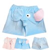Unisex Cartoon Elephant Shorts Cute Animal Pants Big Nose and
