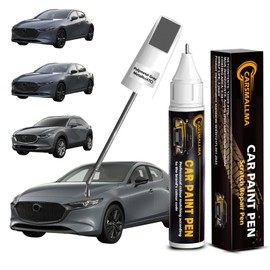 carsmallma 47C Polymetal Gray Metallic Car Touch Up Paint for Mazda, Color Accurate Car Paint Scratch Repair Pen Kit Quick & Easy Fix Vehicle Chips and Automotive Nicks Scuff