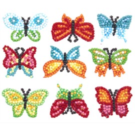 Pracht Creatives Hobby Diamond Painting Butterfly Sticker Kit for Children Age 5+