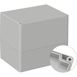 TRU COMPONENTS TC-9065712 Industrial Enclosure 160 x 120 x 140 ABS Light Grey (RAL 7035) Pack of 1