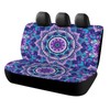 Delerain Car Rear Seat Covers, Mandala Purple Car Backseat Protector