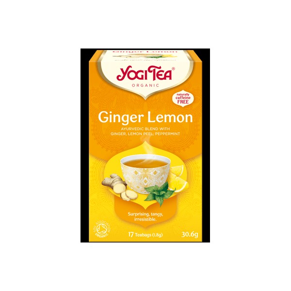 YOGI TEA GINGER LEMON 17 TEABAGS