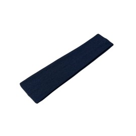 WESTEND CHOICE 5cm Wide Headbands Plain Stretchy Kylie Head Band Bandeau Unisex Headbands for Women & men Soft Hair Band Gym Exercise Yoga Headband (Navy)