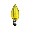 EZLS C7 Yellow LED Bulb - Smooth Lens Yellow Transparent C7 Replacement Bulb