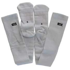 Brand: NXTLVL 2 Pair, Football, Baseball Socks, SMALL, Extra Long  Socks for Men & Boys