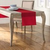 LA Linen Polyester Poplin Table Runner 14 by 108-Inch, Red
