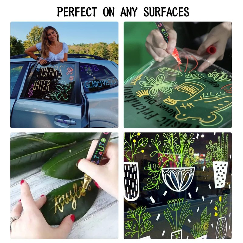 Chalk Marker for Blackboards, Dustless & Non-Toxic Ink - Wet