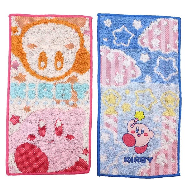丸眞 ハーフハンカチ ポケットタオル 2枚組 任天堂 星のカービィ トゥインクルバリエーション 入園入学グッズ 入園入学準備 保育園
