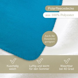 KiGATEX Pack of 2 Polar Fleece Blankets, Plain, Bedspread Set, Sofa Throw, 130 x 160 cm, Approx. 420 g, Easy Care, Oeko-Tex Certified, Sand