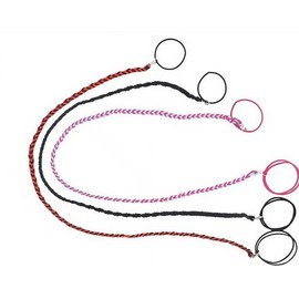 Rip Tie Spiral Hair Ties, 3 Pack Rip Tie Tangle Free Elastic Hair Tties, Elastic Braided Spiral Ties Ponytail Holder,Spirals Head Ties Sports Ponytail Holders,No Damage Rip Ties for Gym