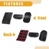 X AUTOHAUX Pedal Pads - Auto Brake and Gas Accelerator