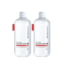 Nightingale Daily Derma Cleansing Water Mild special set of 2 plus cotton pads given away / 나이팅게일 데일리더마 클렌징 워터 마일드 기획세트2개 플러스화장솜 증정