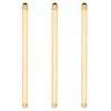 PATIKIL 1/4" x 1/4" NPT Male Brass Pipe Fitting Long
