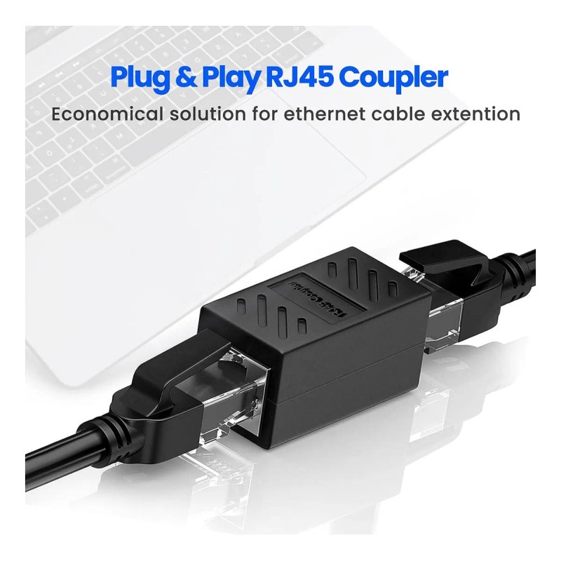 Cople Para Cable De Red Rj45 Cat5/6/7/8 Unión 6 Piezas
