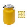 Rice Storage Container, Stainless Steel Airtight Canister 3.2Gal Canisters Container