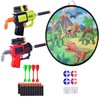 Fuwraixis Dinosaur Dartboard Toy Set, Party Games for Throwing, Double