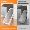 WOWBOX 44 PCS Clear Plastic Drawer Organizer Set, 5 Varied