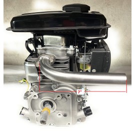 ARSPORT Exhaust Pipe Header For: Lifan 3HP,Monster moto 80cc,Go Kart and mini bikes. (NOT FOR PREDATOR 79CC OR COLEMAN 3HP ENGINES)