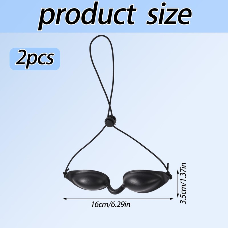 Fukaisu 2 Pairs Protective Goggles for Red Light, Tanning Bed