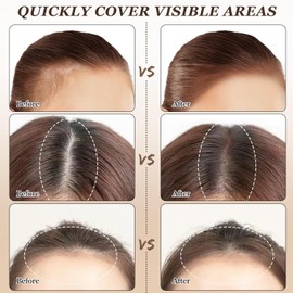 Nicgou Maycheer Hairline Shadow Powder, Maycheer Hair Shadow Root Cover Up, Maycheer Hair Shadow, Hair Line Concealer Root Cover Up, Unisex Root Touch Up Hair Powder (Light Brown, 03)