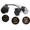 Towing Electrics Adaptor 13 Pin to 12N+12S 7 Pin,Caravan Converter
