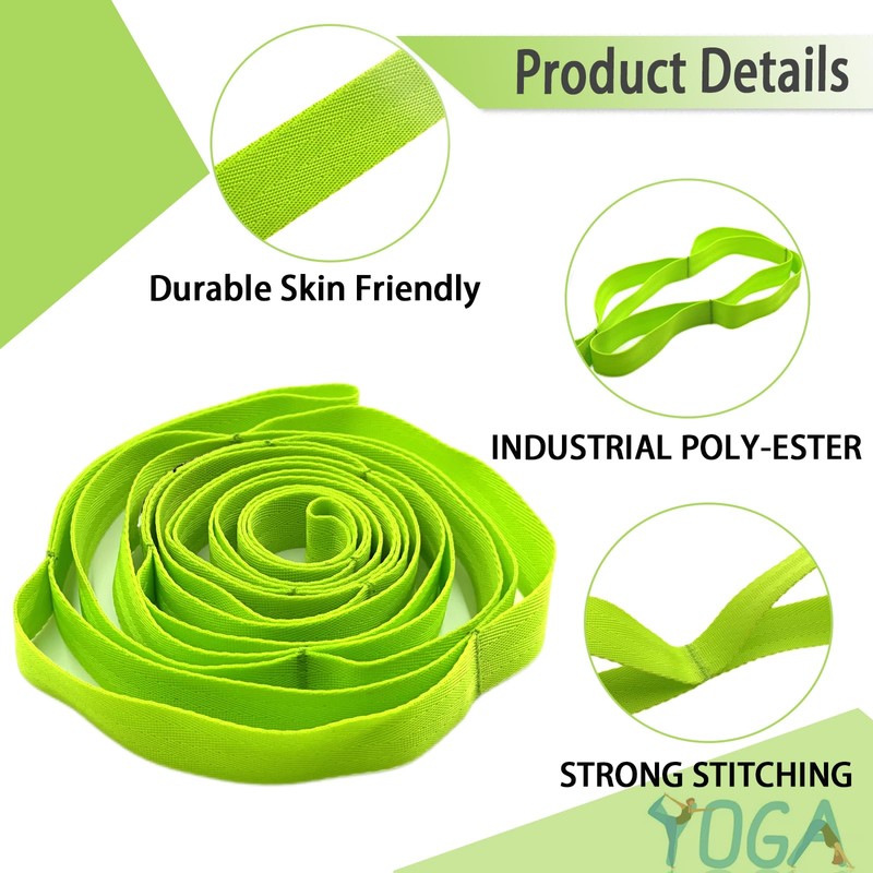Stretching Strap Yoga Strap with Loops, Stretch Straps for Physical