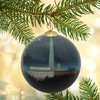 Blown Glass Christmas Ornament | Washington Monument at Night |