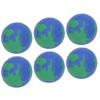 12PCS Globe Soft Ball 63mm Squeezable PU Portable Earth Stress