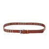 OLD TREND Genuine Leather Stud Belt (CAMEL, MEDIUM)