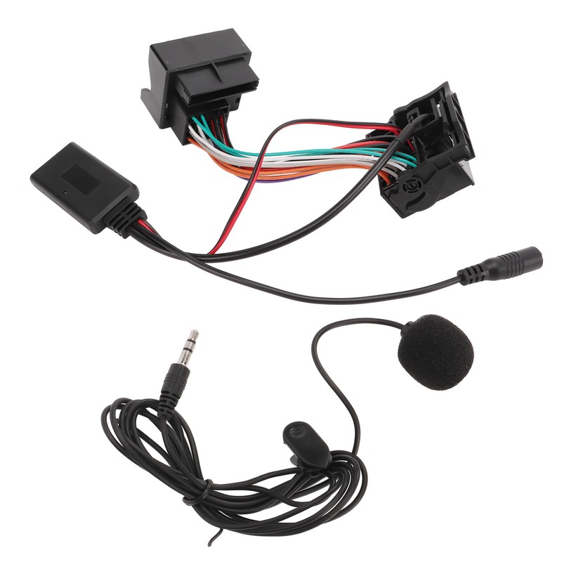 Bluetooth 5.0 Wireless Audio Adapter Aux in Cable with Microphone