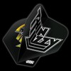 WINMAU Rock Legends Thin Lizzy Dart Flights - Black -
