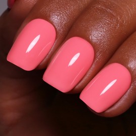 Ozzeal Gel Polish, 0.5 Fl Oz Pink Peach Nail Gel Polish Spring Summer Art Starter Manicure Salon DIY Soak off UV LED Design