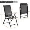 Yaheetech Outdoor Folding Dining Chairs Set of 4, Floding Texteline