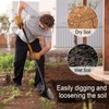 AgroPro Shovel for Digging, Metal Shovel with Long Fiberglass Handle,